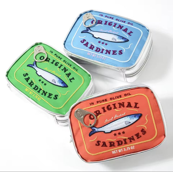 Canned Sardine travel Cosmetic Bag