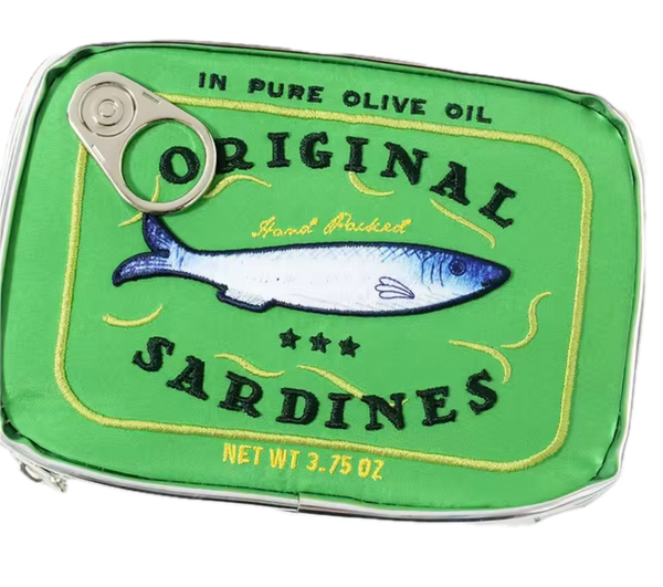 Canned Sardine travel Cosmetic Bag