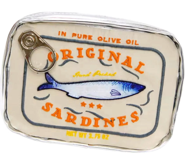 Canned Sardine travel Cosmetic Bag