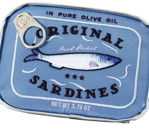 Canned Sardine travel Cosmetic Bag