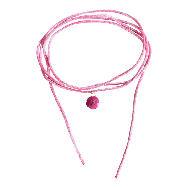 Pink Louis Vuitton necklace